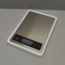 Nicewell Food Scale, 22lb Digital Kitchen Scale Weight Grams and oz for Cooking Baking, 1g/0.1oz Precise Graduation, Stainless Steel and Tempered Glass (Ash Silver)