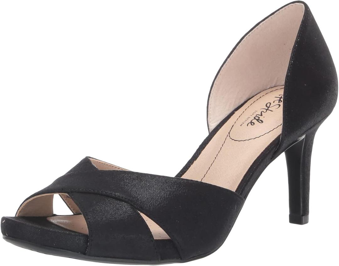 LifeStride Womens Mykonos Pump, Black Sparkle, 9 US