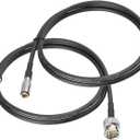 Superbat 3G 6G SDI Cable 3ft (Belden 1855A) DIN 1.0/2.3 to BNC SDI Cable for Blackmagic BMCC/BMPCC Video Assist 4K Transmissions and HyperDeck Cameras 2-Pack