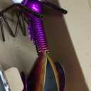 Metal Wacky Rooster Garden Statue, 19'' Rooster Decor Yard Statue Decorations Outdoor, Chicken Yard Art for Outside, Patio, Backyard, Lawn(Purple)