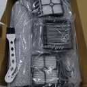 2+4 Pack iFloor 3/ S3 Brush Roller and HEPA Filter Set Compatible with Tineco iFloor 3/ Floor One S3 Cordless Vacuum Cleaner, 2 Pack Brush Rollers + 4 Pack Vacuum HEPA Filters