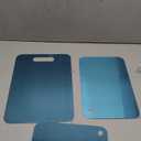 3pcs Stainless Steel Cutting Board: Double Sided Kitchen Chopping Board - Non-Slip And Dishwasher Safe For Meat Vegetables And Fruits