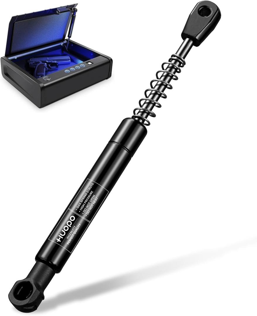 HUOPO QAP1BE 7.5 inch Gas Strut for Sentry Safe Replacement Parts, Gas Shock Lift Support Compatible with Sentrysafe Pistol Box Lid, OEM Model QAP1BLX, QAP2BE,QAP2BLX, Qty(1)