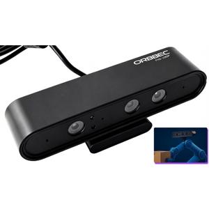 Astra Pro Plus 1080P 3D Depth Camera for Robotics & LeRobot, 3mm Accuracy 8m Max Range Industrial Piece Picking, AI Vision System for SLAM, Object Recognition & Sorting (Black)