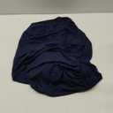 Table Skirts for Rectangle Tables 6ft - One-Piece Navy Blue Tablecloths and Skirt, Wrinkle Resistant Ruffles Elastic Cover for Banquets, Weddings, Events, Parties (72" x 30" (Rectangular))