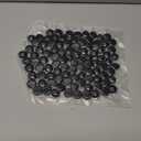 FUTUREPLUSX 1LB Black Flat Glass Marbles, Glass Pebbles Vase Filler, Dark Beads Fishbowl Decorative Gem for Table Scatter Home Decor