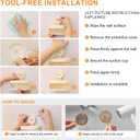 2 x Suntree Soap Dish for Shower, Milky White Suction Cup Soap Holder with Self-Draining Design and Sponge Tray, No Drilling Bathroom & Kitchen Storage