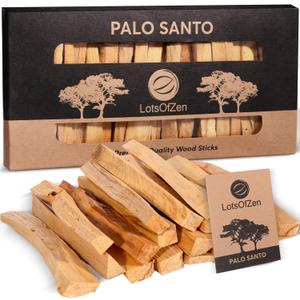 Palo Santo Sticks from Peru 20 Sticks, Large Pack - 100% Natural Spiritual Cleansing Palo Santo Smudge Sticks, Sustainably Hand Picked