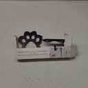 Black Paw Plaque With Hooks 5.91 x 1.77