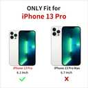 XIZYO Christmas Phone Case for iPhone 13 Pro, Cute Merry Christmas Pattern Clear Aesthetic Girls Kids Women Santa Slim TPU Shockproof Protective Case, Clear