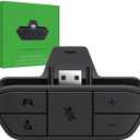 Stereo Headset Adapter for Xbox One/One S/X/Elite 1/Elite 2/Series S/X Controller - Audio Mic Headphone Adapter with Audio Balance Adjustment