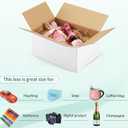 Eupako 10x7x5-Small-Shipping-Boxes-30-Pack-White-Corrugated-Box-Mailers, Cardboard Boxes for Packaging Small Business, Mailing