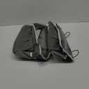 2pcs 3-pockets Large Wall Hanging Organizer Bag, Linen Fabric Door Hanging Storage Baskets with Pockets, Waterproof Bin for Kitchen, Bedroom, Office, RV Camper (Gray_2pcs)