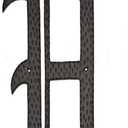 Montague Metal Products Home Accent Monogram, H, 16-Inch