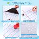 Feifeiya 6 Pack Giant Magnetic Dry Erase Notebook Paper 17 x 22 Inch Back to School Handwriting Lined Paper for Classroom Whiteboard Accessories Reusable Dry Erase Chart Sheet for Homeschool Office