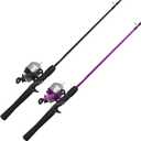 Zebco 33 Spincast Reel and 2-Piece Fishing Rod Combo, 5-Foot 6-Inch Durable Fiberglass Rod, Quickset Anti-Reverse Fishing Reel with Bite Alert