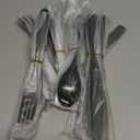 40 Piece Silverware Set, Bettlife Matte Black Silverware Set for 8, Stainless Steel Flatware, Utensil Sets Cutlery Set for New Apartment, Minimalist, Dishwasher Safe