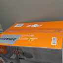 COMMERCIAL CHEF 0.7 Cu Ft Microwave with 10 Power Levels, 700W Microwave with Digital Display, Countertop Microwave with Child Safety Door Lock, Programmable with Push Button, Stainless Steel