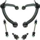 TRQ Front Suspension Kit Ball Joint Control Arm with Ball Joint Sway Bar Stabilizer Link Compatible with 2003-2019 Chevrolet Express 2500 Express 3500 GMC Savana 2500 Savana 3500