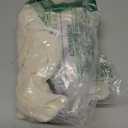 jinchan Ruffled Valance Curtain Linen Slubbed Crossed Kitchen Valance Shabbychic Farmhouse Cottagecore for Living Room Small Window Light Filtering Half Window Curtain 18 Inch 1 Panel Beige