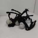 Halloween Outdoor Decor Black Spider, Creepy-Crawly Light-Up Doll Head Scary Giant Spider with Terror Sounds, Haunted House Props, Halloween Yard Lawn Decorations Party Indoor Decor
 3 Pack