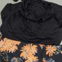 ZAFUL Women's Halter Two Piece Tankini Swimsuit Cowl Neck Swim Tank Top High Waisted Tummy Control Bathing Suits (Medium, 0-black Leopard)