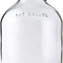 FastRack Glass Water Bottle Includes 38 mm Polyseal Cap, 1 gallon Capacity, Clear