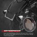 NTHREEAUTO 1157 LED Turn Signals Front Rear Lights 2Inch Bullet Smoked Lens Cover Compatible with Harley Street Glide Road Glide Sportster Dyna Softail Iron 883 Touring 1986-2023