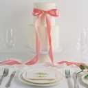 MEEDEE Blush Satin Ribbon 1-1/2 Inch Blush Pink Ribbon Lux Double Faced Satin Ribbons by 50 Yards Polyester Satin Ribbons for Crafts, Weddings, Flower Bouquet, Holiday Decorating