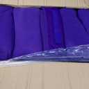 25 Ct of Roll-Up Blankets for Camping, Travel, Outdoors, Beach, Picnics  Purple  Hook + Loop Closure for Easy Use in Cars & on Airplanes  Customizable for Promotions & Events