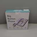 Big Button Phone for Seniors, Uvital Senior Landline Phones for Elderly with 10 One-Touch Dialing Big Buttons, Corded Landline Telephone with SOS Emergency Button, Replaceable Photo, Adjustable Volume