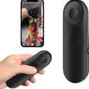 TikTok Scrolling Ring-Remote Control for TikTok with Air Mouse Control, Page Turner for iPad iPhone, Bluetooth Camera Video Recording Remote, for iPhone, iPad, iOS, Android Users, Black