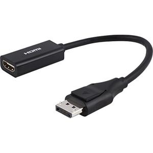 PHILIPS DisplayPort to HDMI Adapter, Unidirectional, Works with Laptops, Tablets, Full HD 1080p, 4K Ultra HD, Mac and PC Compatible, Compact Design, Portable, Black, SWV9200G/27