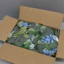 DearHouse 2Pcs Artificial Peony Flower Garland and - Silk Peony Garland with Flowers and Eucalyptus for Wedding Party Table Decoration,6ft/Strand (Blue)