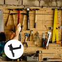 4pcs Tool Hooks for Suncast Shed, Single-Head J Hook and Double-Head Hook Set Premium Storage Sheds Tool Hangers Organization Accessories for Hanging Shovels Rakes Scissors Tools (Black)