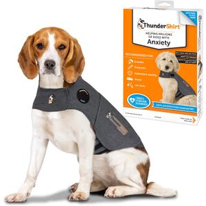 ThunderShirt for Dogs, Medium, Heather Gray Classic - Dog Anxiety Relief Calming Vest M