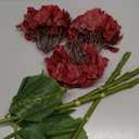 MARTINE MALL 3Pcs 21in Hydrangea Artificial Flowers, Latex Real Touch Hydrangeas Lifelike Large Hydrangea Flowers for Home Decor Party Arrangements Wedding Bouquets Centerpieces (Burgundy)