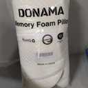 DONAMA Cervical Neck Pillow for Pain Relief, Odorless Contour Memory Foam Pillows with Cooling Pillowcase Cozy Sleeping, Orthopedic Ergonomic Bed Pillows for Side Back Stomach Sleepers