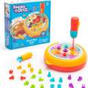 Educational Insights Design & Drill Rivet Pop Cafe - Fine Motor STEM Toys, Montessori Learning Toys, Gift for Ages 3+