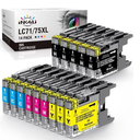INK4U Compatible LC75 Ink Cartridges Replacement LC75 LC71 LC79 XL for MFC-J6510DW MFC-J6710DW MFC-J6910DW MFC-J280W MFC-J425W MFC-J430W Printer(5 Black,3 Cyan,3 Magenta,3 Yellow,14 Pack)