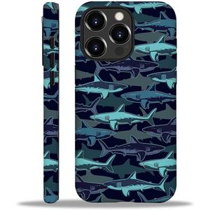 Case for iPhone 16 Pro Max(Compatible with MagSafe),Soft TPU+Hard Acrylic 2-in-1 Matte Phone Cover for Men,Shockproof Anti-Scratch Protective Case for iPhone 16 Pro Max-Shark Group