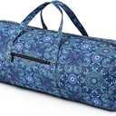 Boulder Bee | Yoga Mat Bag | Large Yoga Mat Carrier with Wet Pocket | Yoga Gifts | Gym Tote Bag for Women (Blue)