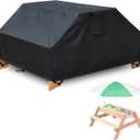 Kids Sand & Water Activity Table Cover, 40 inches Kids Picnic Table Cover, Sand and Water Table Cover, Outdoor Waterproof Dustproof Anti-UV Patio Table Covers