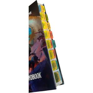 Book Tabs for The D&D Players Handbook (Dungeons & Dragons Core Rulebook) 2024 6th Edition. Laminated, Durable, Color-Coded Repositionable Tabs (Book not Inlcluded)