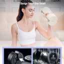 BYZOOM FITNESS Pure Series Adjustable Dumbbell Set 12.5lb Pair – 5-in-1 Compact Free Weights for Home Gym, Patented Easy-Adjust Design, Sleek Aesthetic for Strength Training & Workouts, Off White