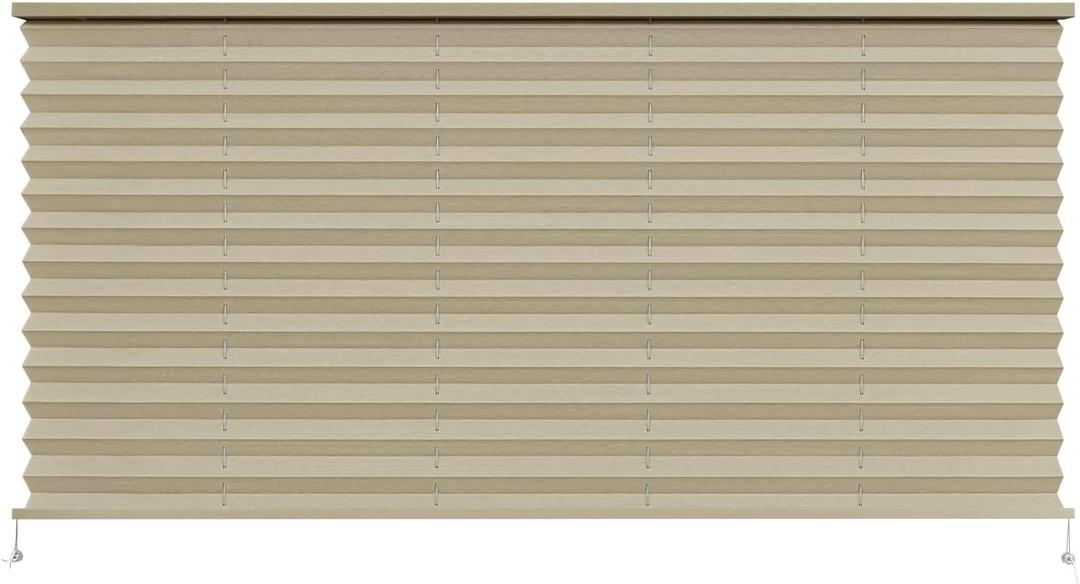 Dulepax RV Blinds,RV Pleated Shades,RV Blinds Pleated Shades, 50" W x 24" L Cappuccino RV Window Shades,Camper Blinds,RV Window Blinds for RV Camper Travel Trailers Motorhome's Window