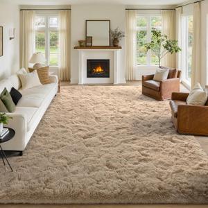 9x12 Non-Slip Fluffy Area Rugs for Living Room (Light Tan)
Easy to Clean,Rugs For Bedroom,High Pile Plush Furry Floor Carpet,High Quality,Large Area Rug,Rug for Kids Room Home Decor
