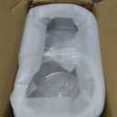 GDCZ Elevated Cat Bowl Stand, 11.6 in Metal Stand with 2 Removable 20 OZ Glass Bowls for Pet Food and Water, Stand Reduces Cat Neck Burden, Transparent