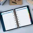 2026-2027 Planner Refills  July 2026 - June 2027, Daily Planner Refills 2026-2027, Two Pages Per Day Daily & Monthly Planner Inserts, 8.38" x 5.51", Ring-Bound with Tabs