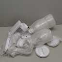 Umigy 1 Pack Triple Indispensable Dry Food Dispenser 67oz Each Capacity Cereal Container for Storage Preserving Dispensing Kitchen Rice Candy Nuts Dog Food Granola Snack Gumball Countertop (White)